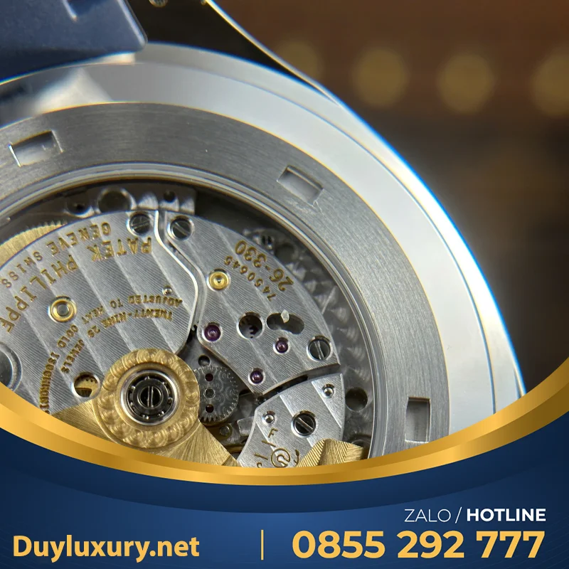 Đồng Hồ Patek Philippe Aquanaut 5168G Màu Xanh Blue Chế Tác Tinh Chỉnh Mặt Số + Kim + Máy Móc Chuẩn Auth 42.2Mm