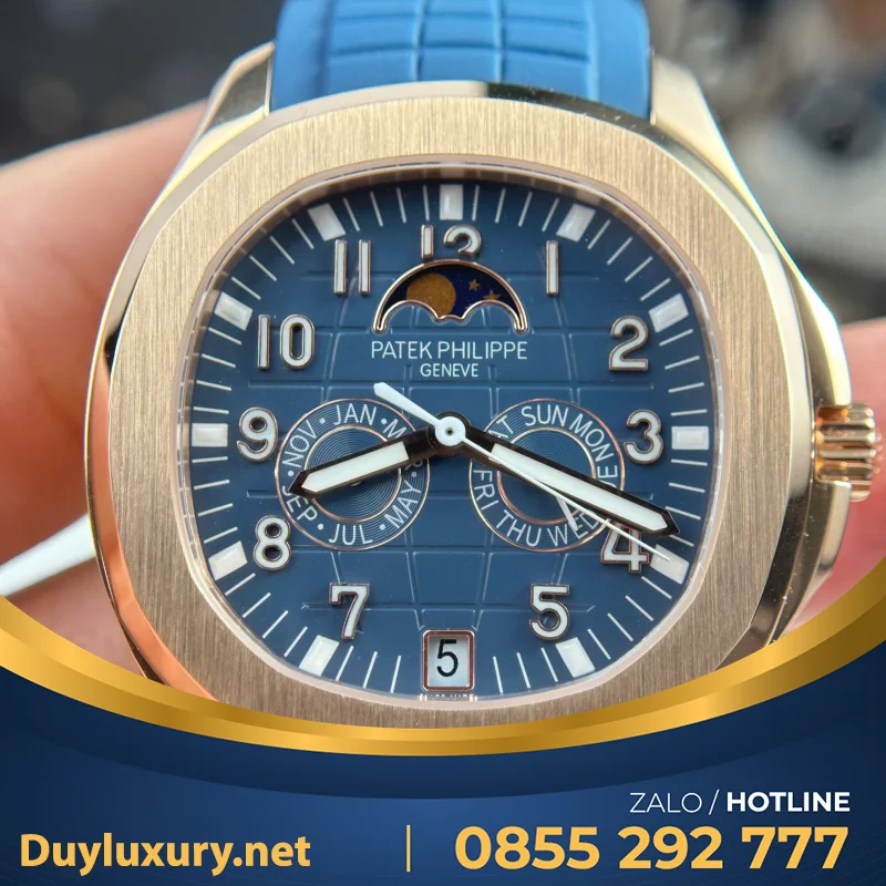 Đồng Hồ Patek Philippe Aquanaut 5261R Màu Xanh Dương Replica Cao Cấp Nhất 40mm