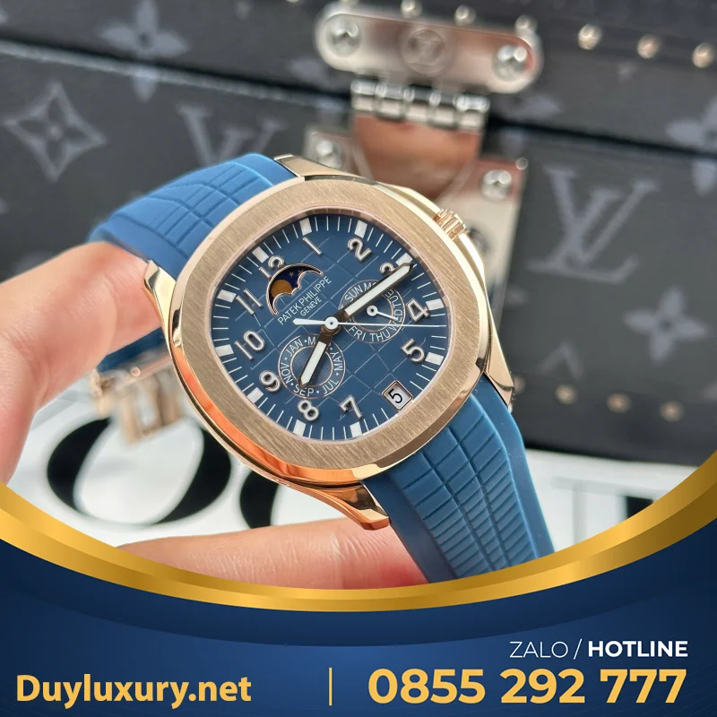 Đồng Hồ Patek Philippe Aquanaut 5261R Màu Xanh Dương Replica Cao Cấp Nhất 40mm