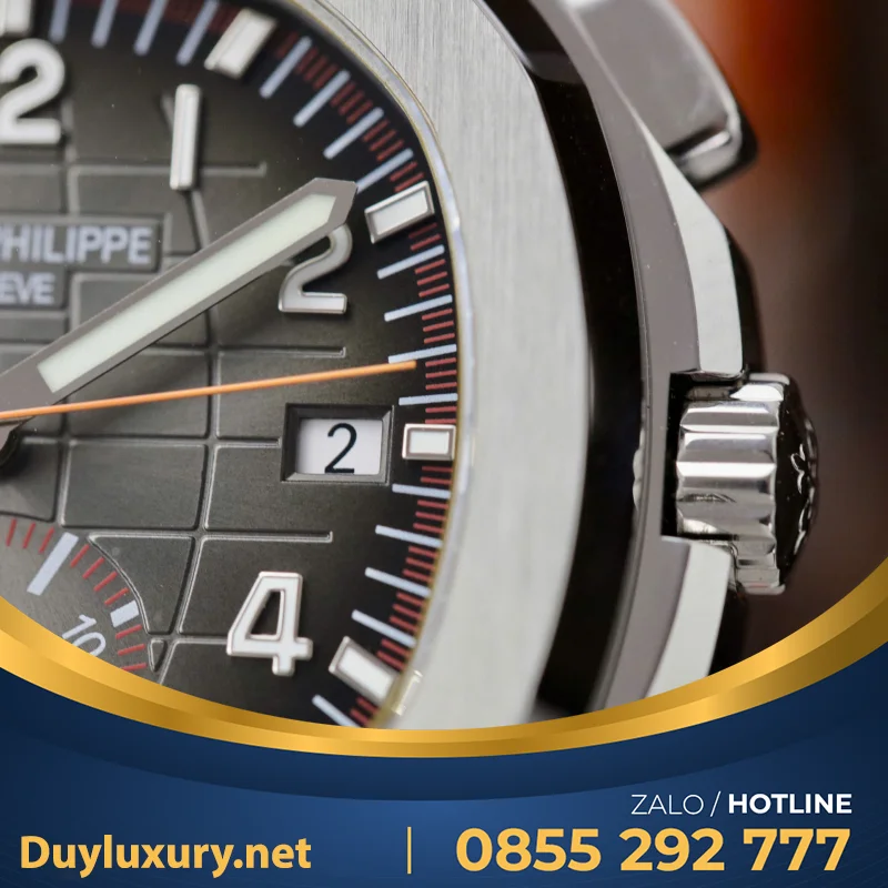 Đồng Hồ Patek Philippe Aquanaut 5968A Replica 11 Dây Cao Su Màu Cam 42.2mm