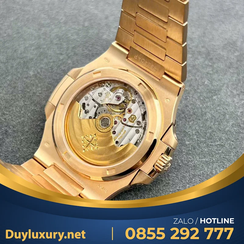 Đồng Hồ Patek Philippe Nautilus 5723 Chế Tác Vàng Hồng 18K Nguyên Khối + Kim Cương Tự Nhiên 40mm