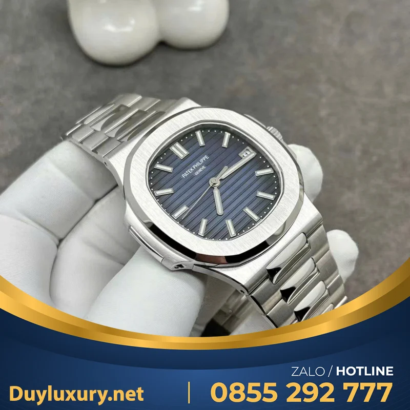 Đồng Hồ Patek Philippe Nautilus 5811 Chế Tác Vàng Trắng 10k 41mm