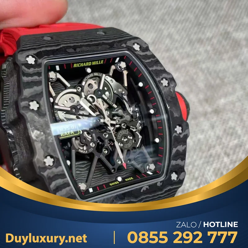 Đồng Hồ Richard mille 35-01 Chế tác vỏ Carbon Nhà Máy BBR 2024 45mm