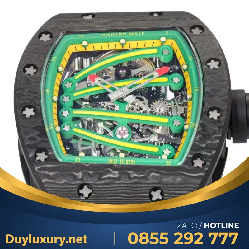 Đồng Hồ Richard Mille Chế Tác RM59-01 Carbon Tourbillon 43x50mm