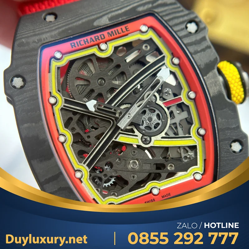 Đồng Hồ Richard Mille Chế Tác Rm67-02 Vỏ Carbon Siêu Mỏng Siêu Nhẹ 37 Grams 38.7×47.52Mm