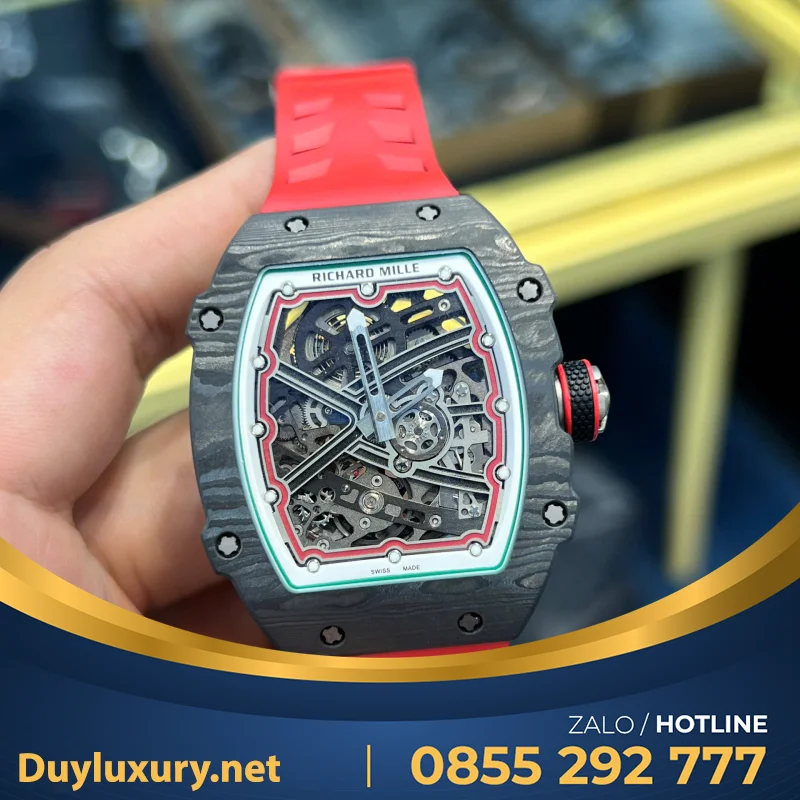 Đồng Hồ Richard Mille Rm 67-02 Italy Automatic Vỏ Cong Bản Nâng Cấp Mới Nhất