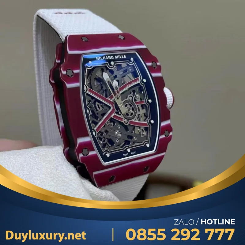 Đồng Hồ Richard Mille Rm 67-02 Red Carbon Tpt Vỏ Cong Bản Nâng Cấp Mới Nhất