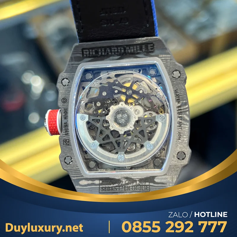 Đồng Hồ Richard Mille Rm 67-02 Sebastien Ogier  Automatic Carbon Tpt Vỏ Cong Bản Nâng Cấp Mới Nhất