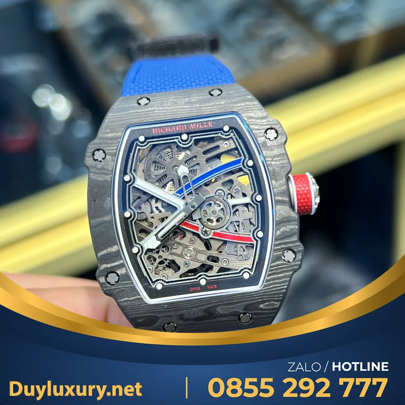 Đồng Hồ Richard Mille Rm 67-02 Sebastien Ogier  Automatic Carbon Tpt Vỏ Cong Bản Nâng Cấp Mới Nhất