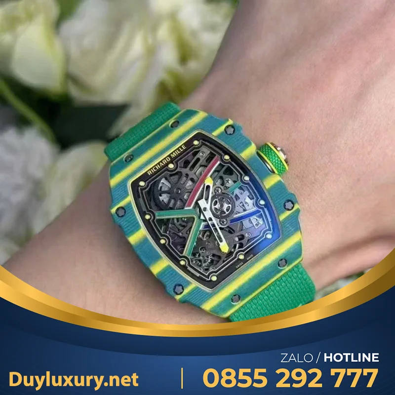 Đồng Hồ Richard Mille Rm 67-02 Wayde Van Niekerk Vỏ Cong Bản Nâng Cấp Mới Nhất