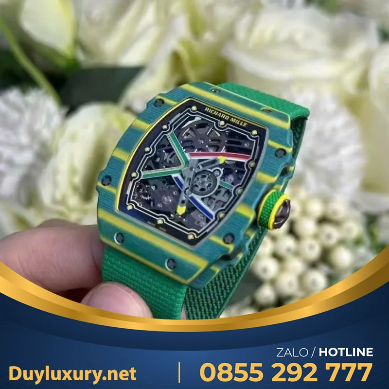 Đồng Hồ Richard Mille Rm 67-02 Wayde Van Niekerk Vỏ Cong Bản Nâng Cấp Mới Nhất