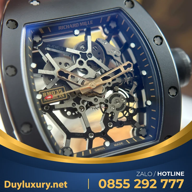Đồng Hồ Richard Mille Rm035 Toro Americas Limited Edition Tuỳ Chỉnh Vàng Khối 18K Độc Quyền Top 1 40X48Mm