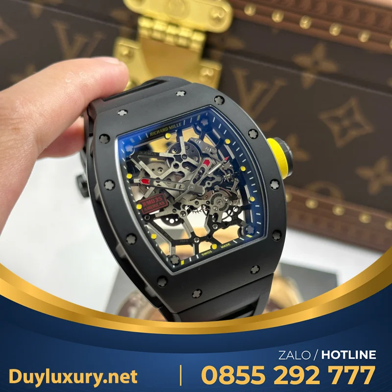 Đồng Hồ Richard Mille Rm035 Toro Americas Limited Edition Tuỳ Chỉnh Vàng Khối 18K Độc Quyền Top 1 40X48Mm
