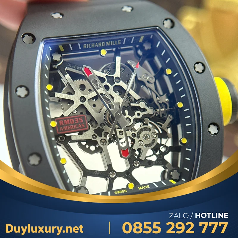 Đồng Hồ Richard Mille Rm035 Toro Americas Limited Edition Tuỳ Chỉnh Vàng Khối 18K Độc Quyền Top 1 40X48Mm
