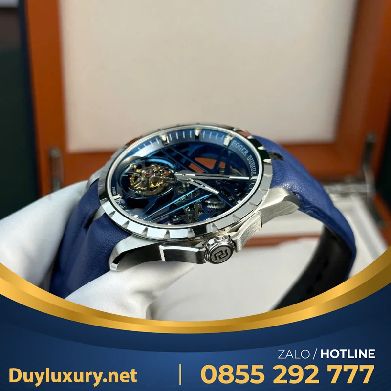 Đồng Hồ Roger Dubuis Replica Cao Cấp Excalibur RDDBEX0817 Tourbillon Nhà Máy BBR 42mm