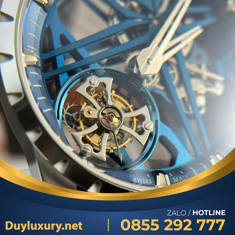 Đồng Hồ Roger Dubuis Replica Cao Cấp Excalibur RDDBEX0817 Tourbillon Nhà Máy BBR 42mm