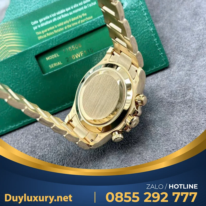 Đồng Hồ Rolex Cosmograph Daytona 116508 Loki Chế Tác Bọc Vàng Thật 18k 40mm