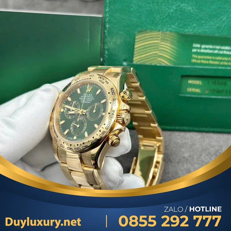 Đồng Hồ Rolex Cosmograph Daytona 116508 Loki Chế Tác Bọc Vàng Thật 18k 40mm