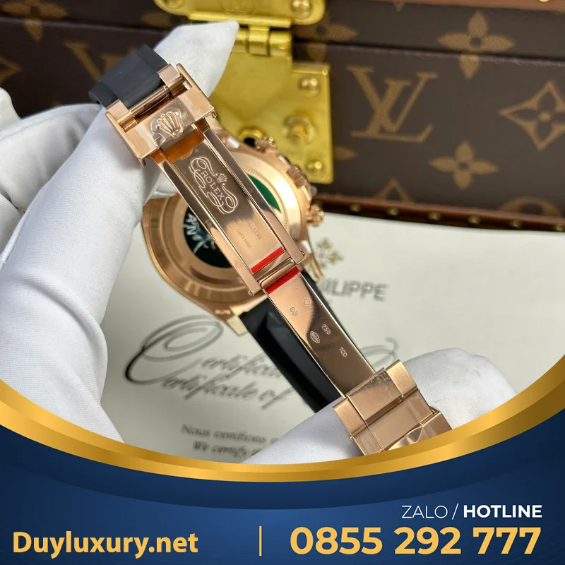 Đồng Hồ Rolex Cosmograph Daytona 116515LN Replica 11 Vàng Hồng BTF 40mm