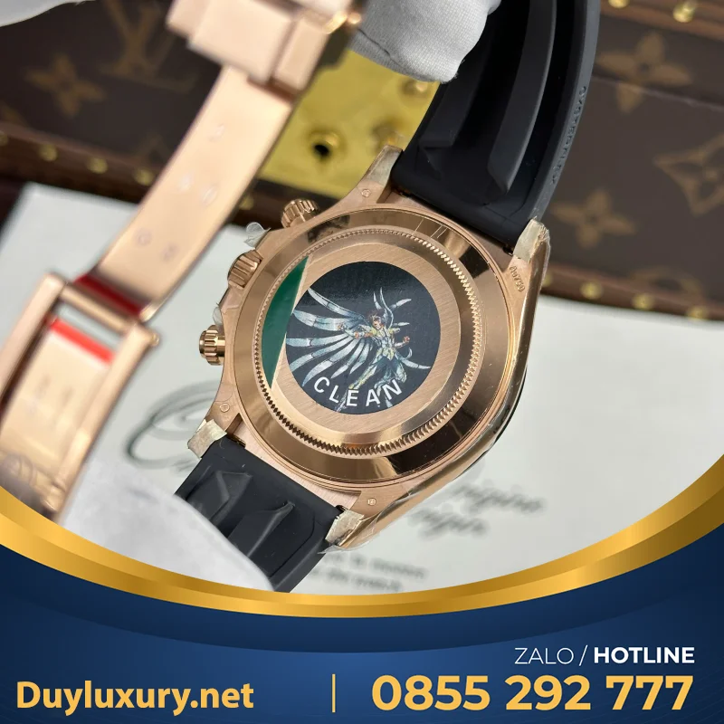 Đồng Hồ Rolex Cosmograph Daytona 116515LN Replica 11 Vàng Hồng BTF 40mm