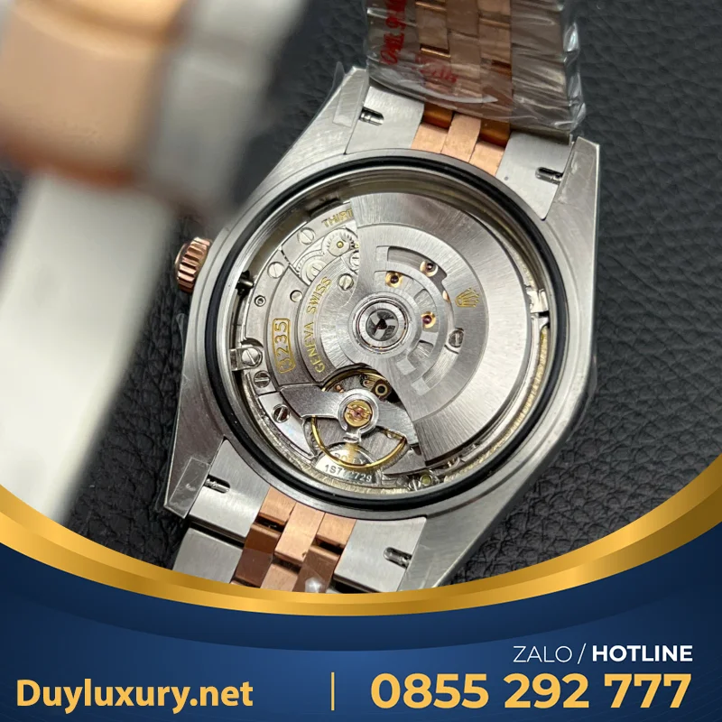 Đồng Hồ Rolex Datejust 126331 Replica 11 Mặt Chocolate Cọc Số Đính Đá 41Mm