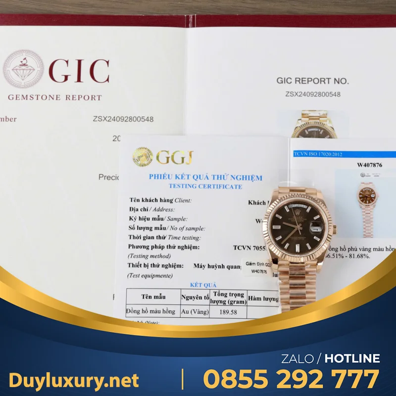 Đồng Hồ Rolex DateJust Chế Tác Đính Moissanite + Bọc Vàng Thật 18K 40mm