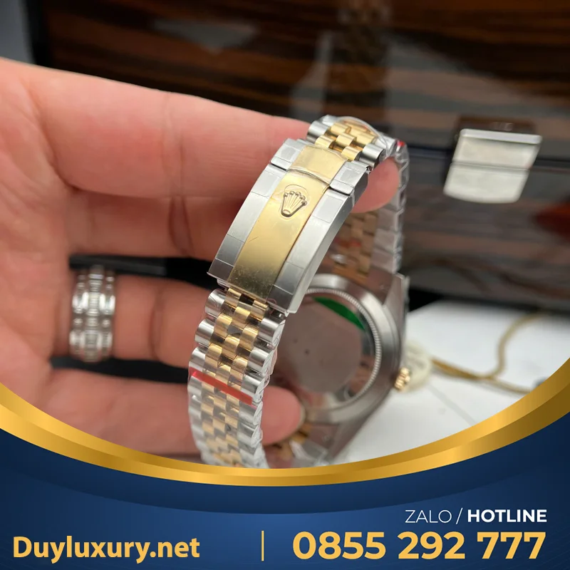 Đồng Hồ Rolex Datejust Nam Chế Tác Bọc Vàng 18K Nhà Máy Gm 41Mm
