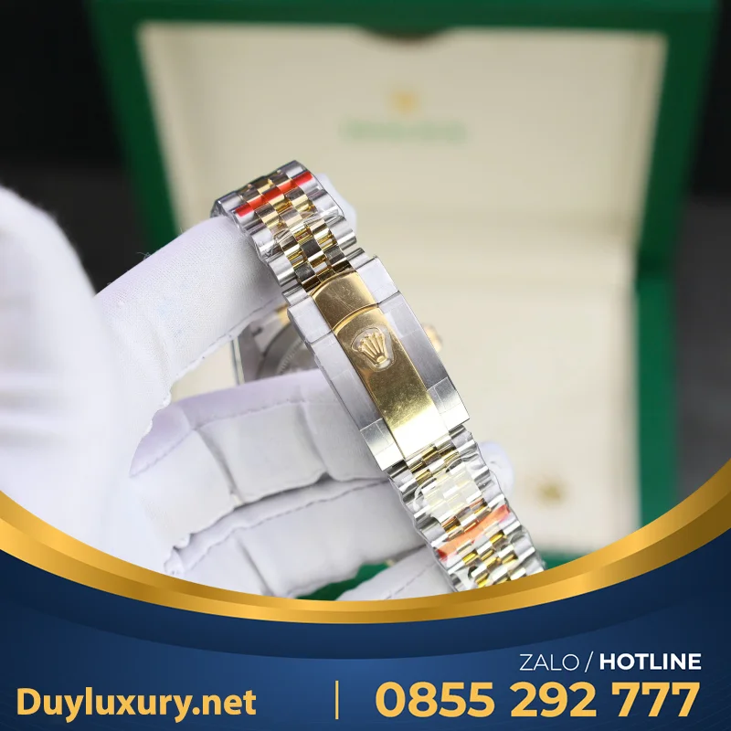 Đồng Hồ Rolex Datejust Nam Chế Tác Bọc Vàng 18K Nhà Máy Gm 41Mm