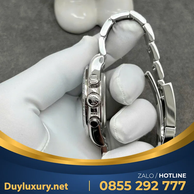 Đồng Hồ Rolex Daytona 116576TBR Chế Tác Platinum Kim Cương Thiên Nhiên Baguette Mặt Số Arabic 40mm