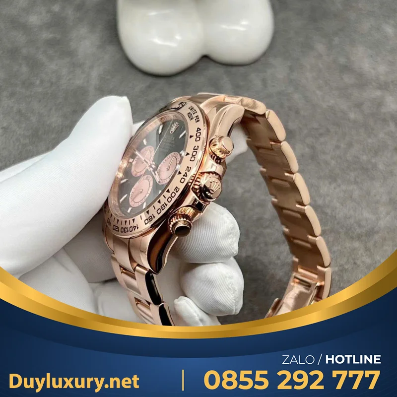 Đồng Hồ Rolex Daytona 126505 Chế Tác Vàng Đúc 18k 40mm