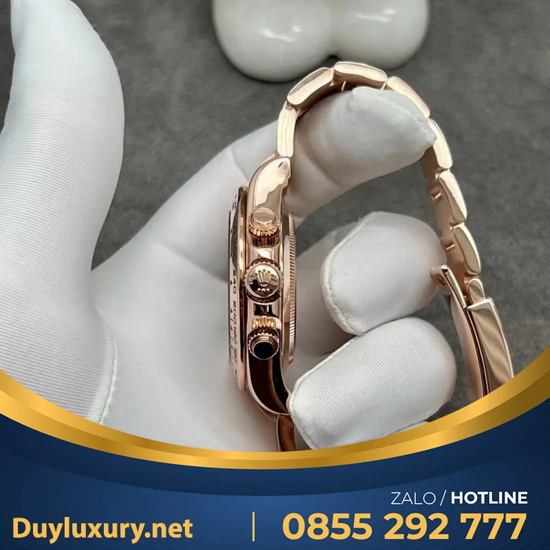 Đồng Hồ Rolex Daytona 126505 Chế Tác Vàng Đúc 18k 40mm