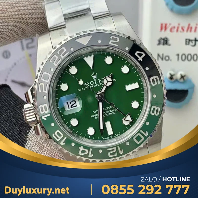 Đồng Hồ Rolex GMT-Master II 126720VTNR Replica 11 Sprite Clean 40mm