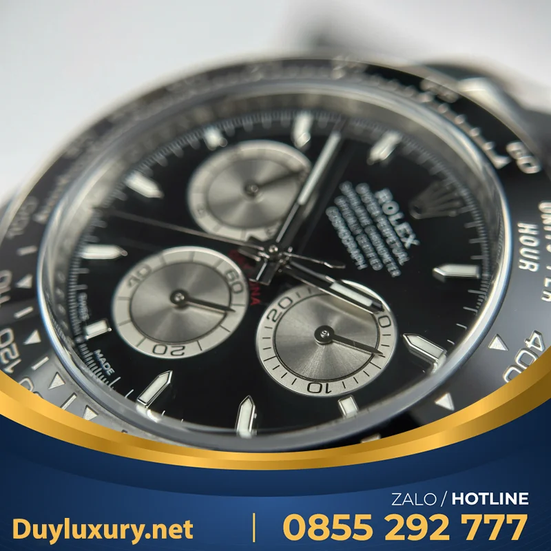 Đồng Hồ Rolex Nam Replica 11 Daytona 126519Ln Mặt Đen Cọc Số Đính Đá Xưởng Vs 40Mm
