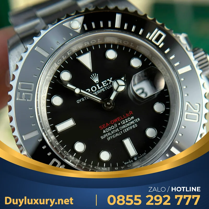 Đồng Hồ Rolex Sea-Dweller 126600 Replica 11 Mặt Đen Nhà Máy Vs 43Mm