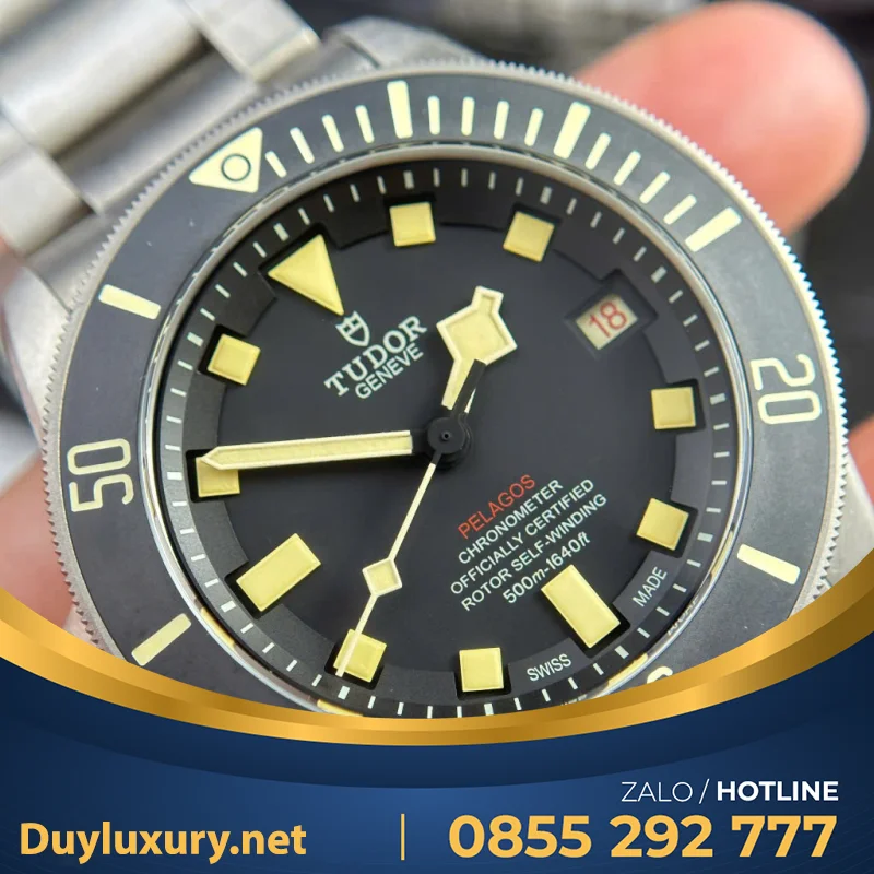 Đồng Hồ Tudor Pelagos LHD Replica 11 Viền Gốm Ceramic Nhà Máy VS 42mm