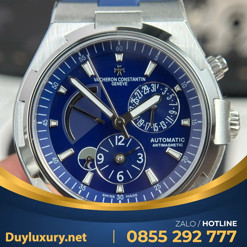 Đồng Hồ Vacheron Constantin Chế Tác Overseas Dual Time 47450 Màu Xanh Dương Xưởng 9F 42mm