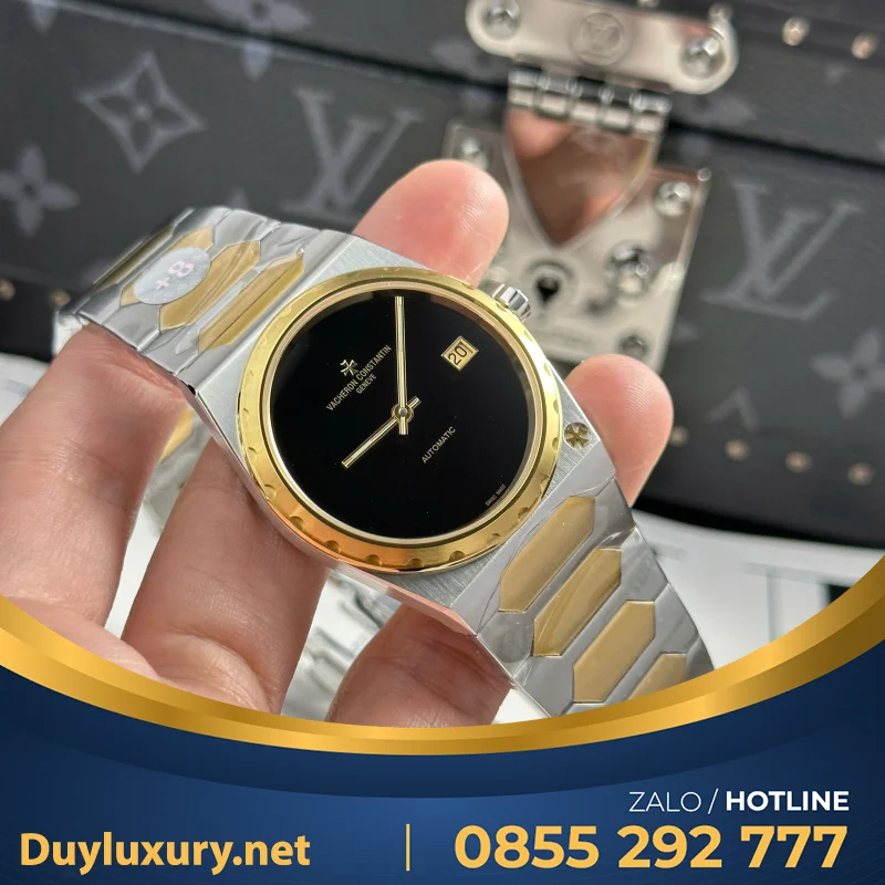 Đồng Hồ Vacheron Constantin Historiques 222 Fake 11 Demi Vàng Dây Kim Loại 8F 37Mm