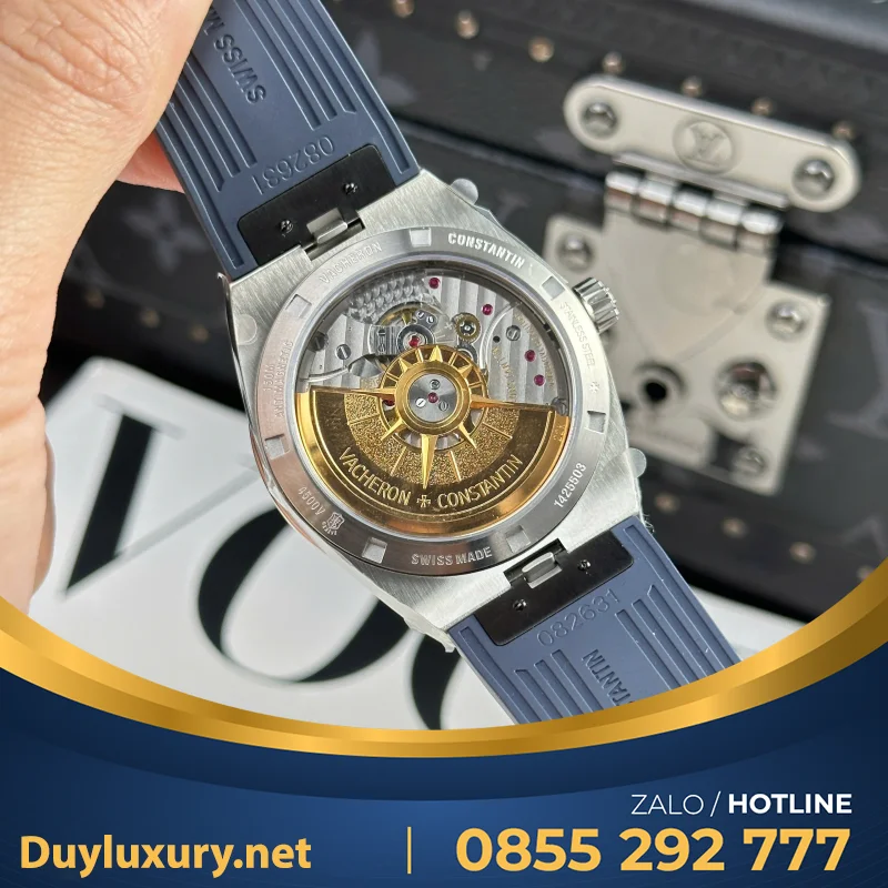Đồng Hồ Vacheron Constantin Overseas 4500V Mặt Xanh Dây Da Nhà Máy PPF 41mm