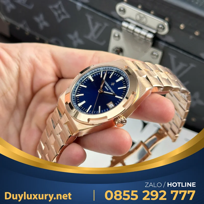 Đồng Hồ Vacheron Constantin Overseas 4500V Mặt Xanh Dương Nhà Máy PPF 41mm