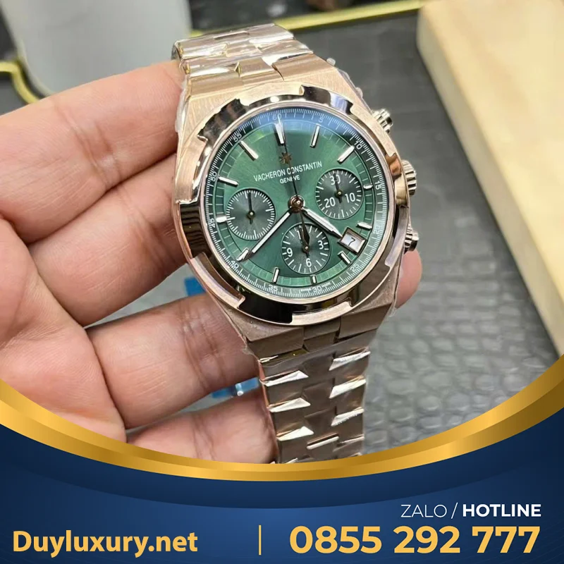 Đồng Hồ Vacheron Constantin Overseas 4500V Rep 11 Mặt Xanh Ngọc PPF 41mm