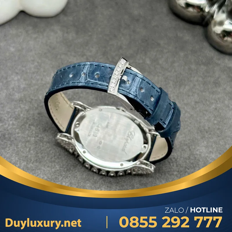Đồng Hồ Chopard Nữ Đính Vàng Trắng 18k Full Kim Cương Thiên Nhiên 34mm