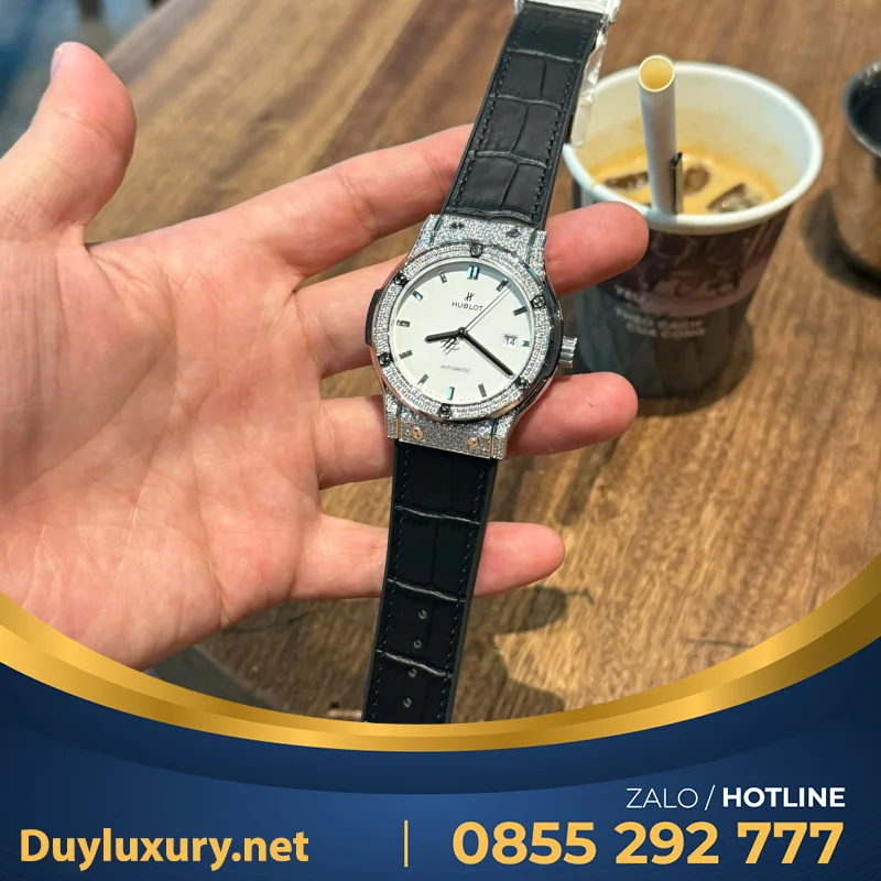 Hb Classic Fusion Aps Độ Full Hơn 300 Viên Moissanite Size 42Mm