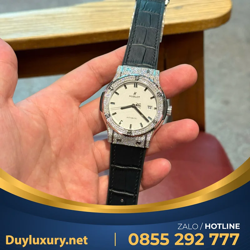 Hb Classic Fusion Aps Độ Full Hơn 300 Viên Moissanite Size 42Mm
