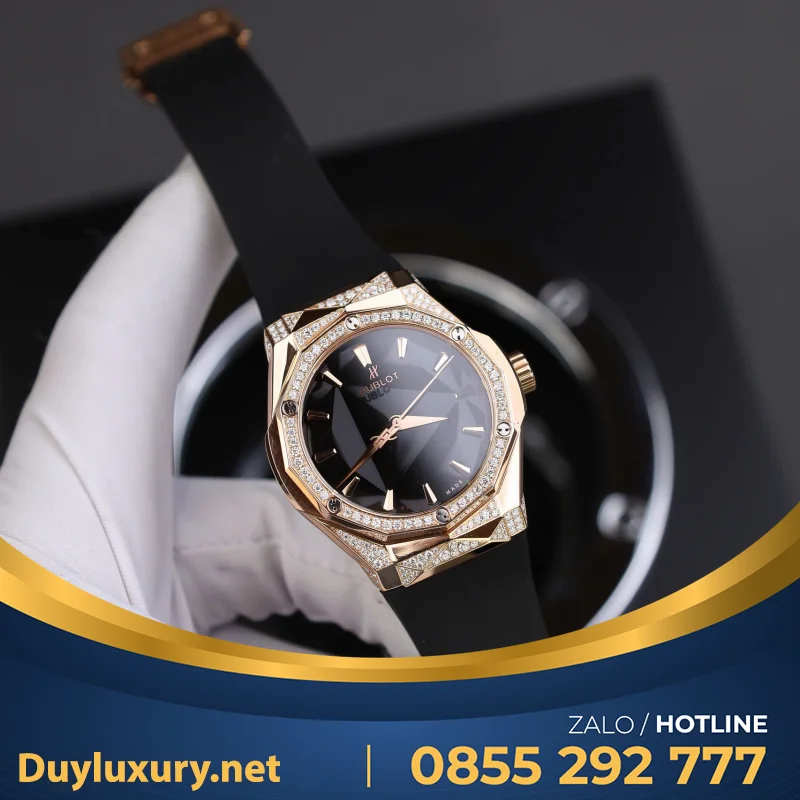Đồng Hồ Hb Orinsky Độ Viền Zikzak Moissanite Đã Kđ  Size 39Mm