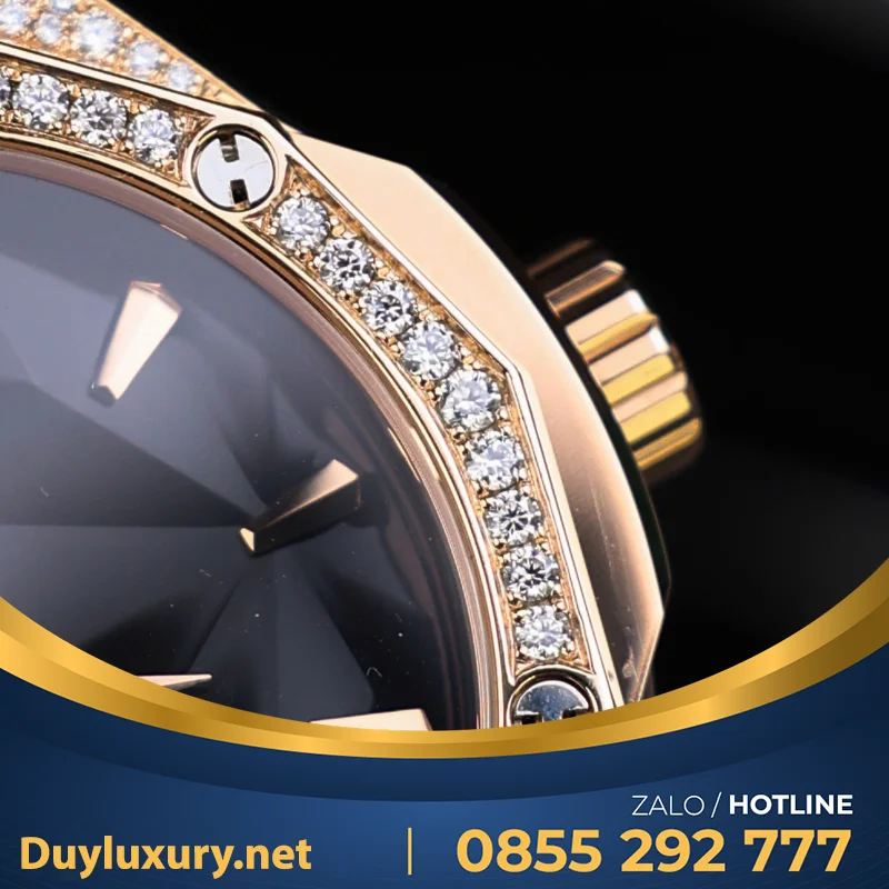 Đồng Hồ Hb Orinsky Độ Viền Zikzak Moissanite Đã Kđ  Size 39Mm