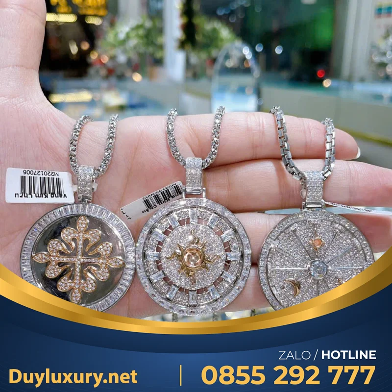 Mặt Dây Chuyền Kim Cương Thiết Kế Sang Trọng