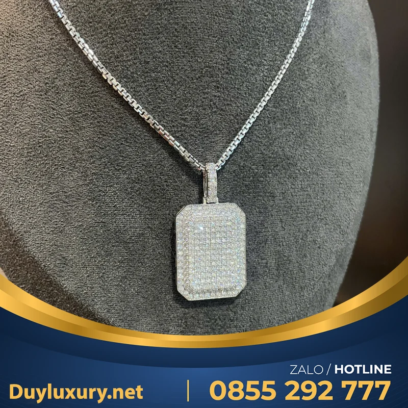 Mặt Dây Chuyền Vàng Trắng Sang Trọng