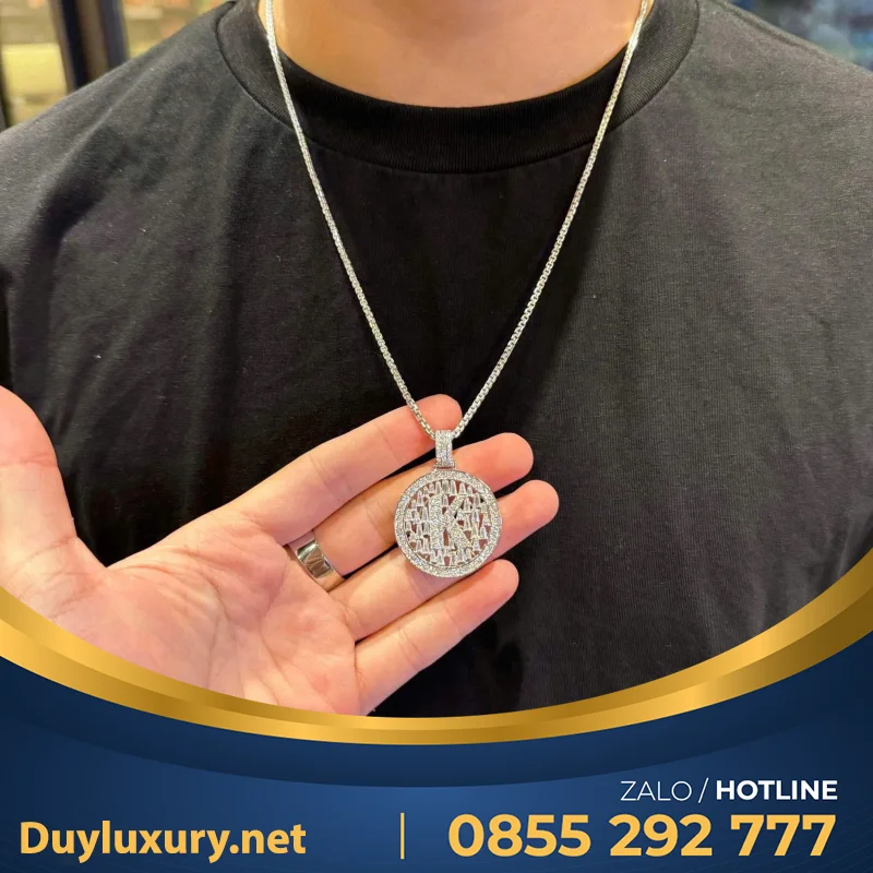Mặt Vòng Cổ Nam 10K Moissanite