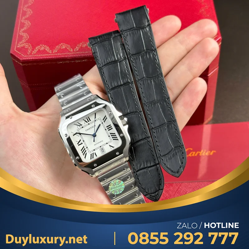 Bộ Sưu Tập Đồng Hồ Cartier Rep 11 Santos WSSA0061 BVF 39.8mm