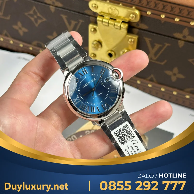 Đồng Hồ Cartier Ballon Bleu— Máy Eta 2824— Phiên Bản Ballon Size 40Mm